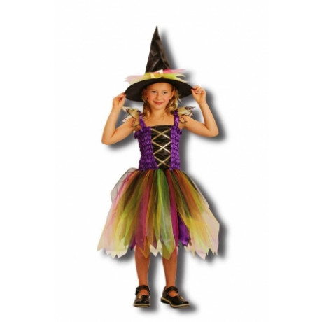 Girls Rainbow Witch Fancy Dress Costume World Book Day Size Large Age 11 14 New Ebay